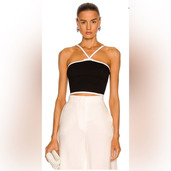 STAUD Tops - STAUD Black and White Crop Top